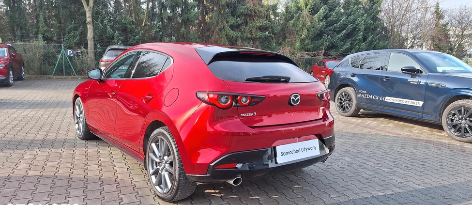 Mazda 3 cena 122800 przebieg: 11000, rok produkcji 2022 z Wojnicz małe 631